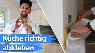 Küche richtig abkleben - Wie schütze ich meine Möbel beim streichen