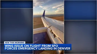 Flight from San Francisco to Boston makes emergency landing with damaged wing