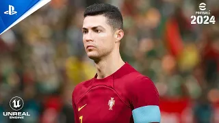 eFootball 2024: Portugal vs Argentina - Ronaldo vs Messi Penalty Shootout Full Match | PS5 4K