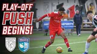 PLAY-OFF PUSH BEGINS! Merthyr Town vs W&H | Full Highlights