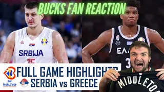 Serbia vs Greece Highlights OVERTIME REACTION (GIANNIS VS JOKIC)