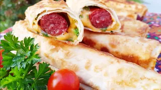 🌭🍕СНІДАНОК або ПЕРЕКУС.Лічені хвилини  і страва готова.Рецепт.🌭🍕