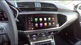 All New 2020 Audi Q3 Wireless Apple CarPlay Tutorial (Huge Improvement!)