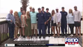 Stranded boaters meet with Coast Guard rescuers for special reunion