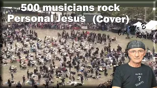 Depeche Mode - Personal Jesus - 500 musicians rock flashmob - CityRocks live cover (Reaction)