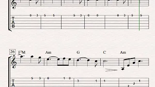 Hallelujah -  Guitar (Score And Tablature)