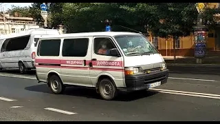 Compilation of Ukrainian ambulances responding to call (state + private)