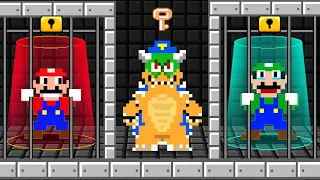 Super Mario Bros. But If Bowser Locks Mario and Luigi in The Circle Prison for 24 HOURS Challenge??