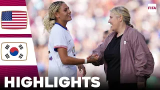 USA vs South Korea | Emma Hayes First Game With USWNT | Highlights | Women's Friendly 01-06-2024
