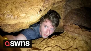 Cave explorers discover 220-FOOT-DEEP cavern under Georgia forest | SWNS