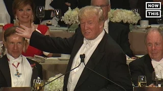 Trump Cracks Some Jokes At Al Smith Dinner | NowThis