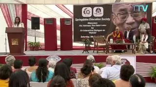 His Holiness visits Springdales school, New Delhi