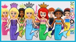 Disney Princesses as Mermaids - LEGO Minidoll Style