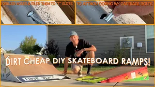 Dirt Cheap DIY Skateboard Ramps!