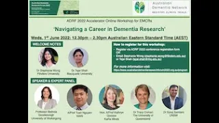 ADRF2022 EMCR Workshop 'Navigating A Career in Dementia Research'