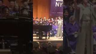 Chloe Sings at NYU Graduation
