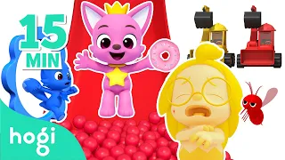 [👍🏻Best 5] Learn Colors with Hogi｜Ball Pit, Slides, Mosquitoes, Cars, Donuts｜Hogi Pinkfong