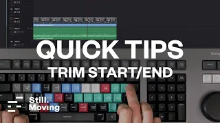 QUICK TIPS - Trim Start/End -  ESSENTIAL Davinci Resolve Keyboard Shortcuts