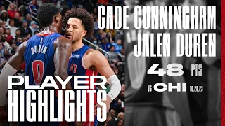 HIGHLIGHTS: Cade Cunningham and Jalen Duren Combine for 48 Points in Pistons Win
