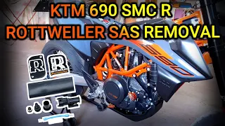 KTM 690 SMC R - SAS REMOVAL - ROTTWEILER SAS REMOVAL - DIY - 4K - 🇮🇹