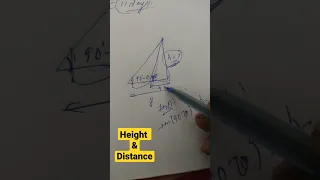 Height and distance tricks #shorts #trigonometry