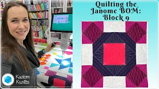 How to quilt a rolling stone quilt block