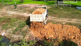 If You Like Look Miniature Dump Truck Unloading And Bulldozer Pushing Don't Forget Visit This Video