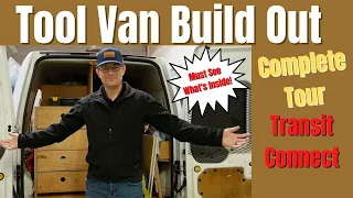 Transit Connect Full Tool Storage Tour | Complete Tool Van Build Out