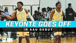 Game ends in a FIGHT!? 😨 Keyonte George gets HEATED in AAU Debut 🔥