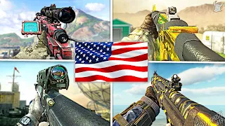 Using EVERY "AMERICAN" Gun in Call of Duty