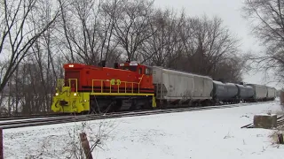 Tazewell & Peoria RR Local at Wesley, IL - Dec. 26, 2022