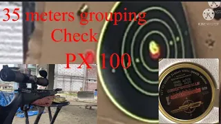 Px 100 .177(grouping check)35 meters