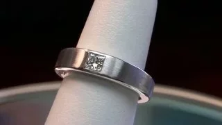 princess cut diamond men's gold ring