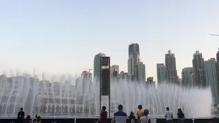 نافورة دبي مول - برج خليفه - بعد كورونا 2020 June - Dubai Mall Fountain- Burj