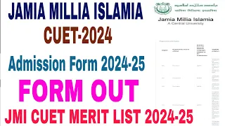 Jamia Millia Islamia CUET UG and Pg Admission form 2024-25 how to fill jamia CUET form 2024