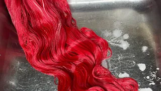 Water coloring blonde 613 wig red 🩸❤️