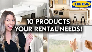 10 BEST RENTER FRIENDLY IKEA PRODUCTS | ORGANIZATION + DECOR