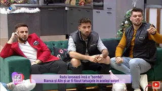 Casa Iubirii - RADU LANSEAZA INCA O BOMBA! Bianca si Alin si-ar fi facut tatuaje in acelasi salon!