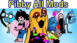 Pibby ALL MODS (Jake, Shaggy, Pico, Gumball, Mordecai) FNF x Come and Learning with Pibby!