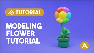 Tutorial Modeling Flower and Pot with Blender