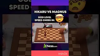 Magnus carlsen vs Hikaru nakamura .God level speed in chess.#chess #magnuscarlsen #gmhikaru #shorts