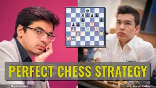 Perfect chess strategy | Nodirbek Abdusattorov vs Anish Giri | Tata Steel 2024