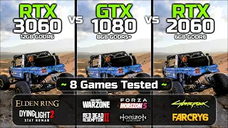 RTX 3060 vs GTX 1080 vs RTX 2060 | Performance Comparison!🔥