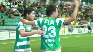 LOVELY EFFORT by Geylang's Tomoyuki Doi to equalize in the first half vs Tampines | SPL 2024 Moments