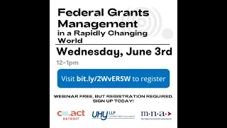 UHY Federal Grants Management Webinar (June 3rd, 2020)