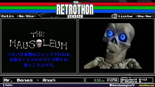 Mr. Bones Any% Colin, Lizstar. RGLtv Retrothon 2021