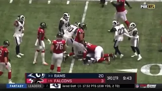 Aaron Donald vs Devonta Freeman Fight! (Punches Thrown) Rams vs Falcons 2019