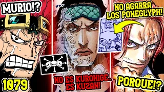 SHANKS NO AGARRÓ los PONEGLYPH! | KUROHIGE ¡NO! Va a EGG HEAD! | Lo Que NO Viste Del MANGA 1079