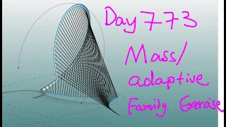 Revit Exercise (Day 773) - Mass and Adaptive Family Exercise