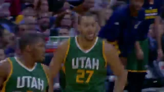 Rudy Gobert with Fierce Follow Up Slam l 11.20.16